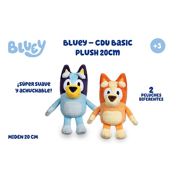 Bluey Peluche Basic 20 cm - Imagen 6