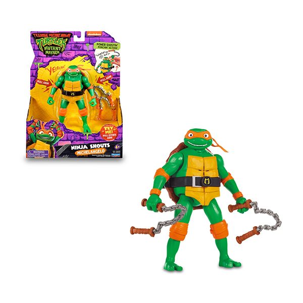 Tartarugas Ninja Figura Michelangelo Deluxe TMNT - Imagem 1