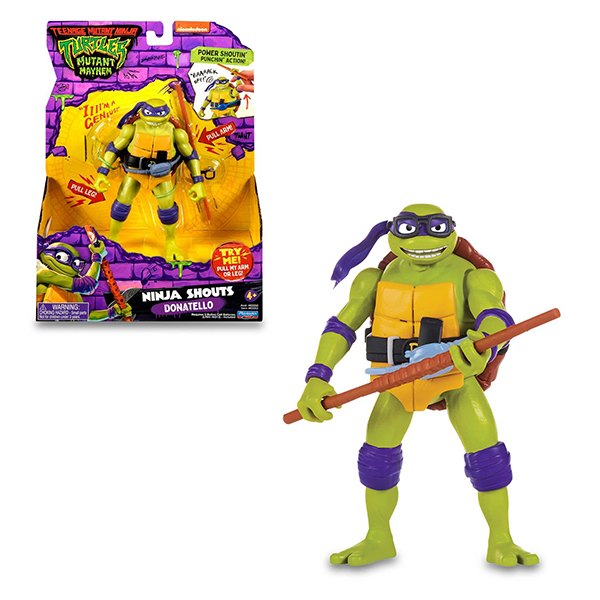 Boneco Pelúcia Grande Tartarugas Ninja Donatello 45cm