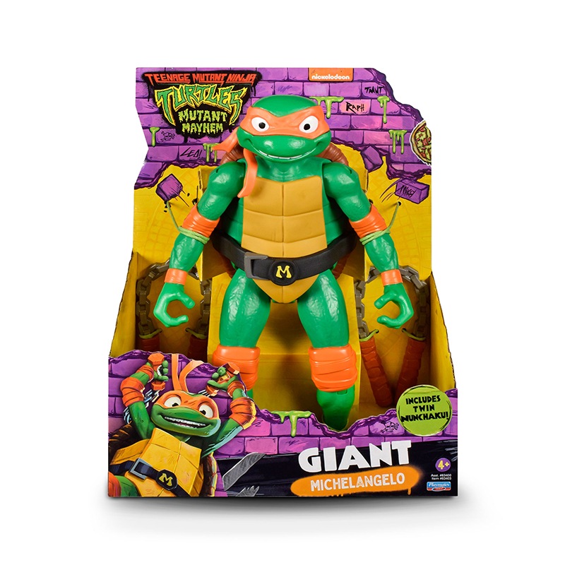 Tortugas Ninja Figura Gigante Michaelangelo 30cm - Imagen 1