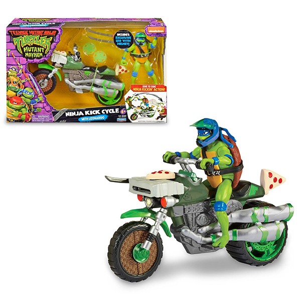 Tortugas Ninja Vehículo con Figura Leonardo TMNT - Imagen 1
