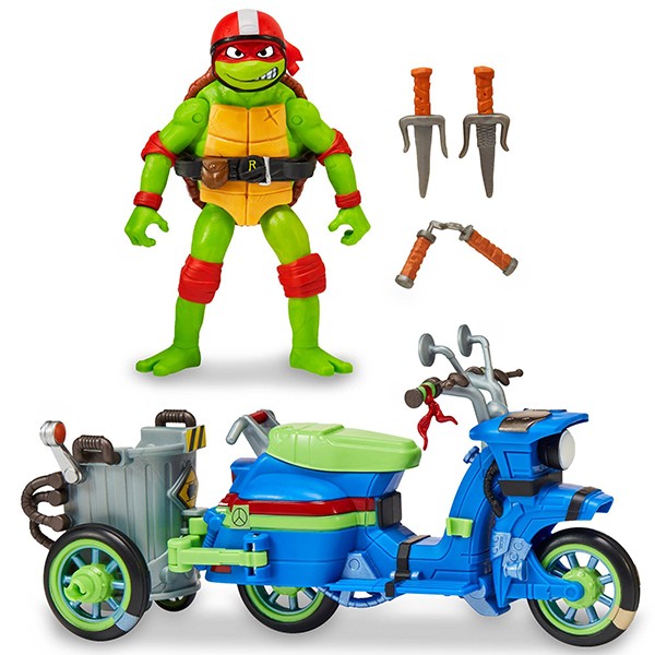 Tortugas Ninja Vehículo con Figura Raphael TMNT - Imagen 1