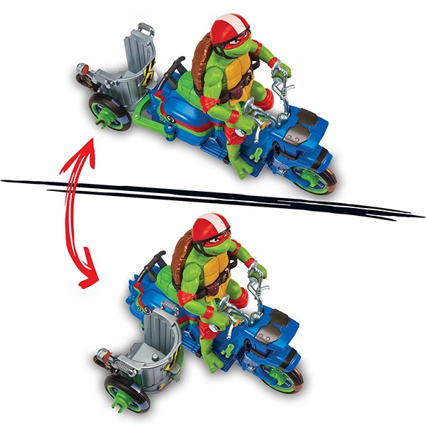 Tortugas Ninja Vehículo con Figura Raphael TMNT - Imagen 2