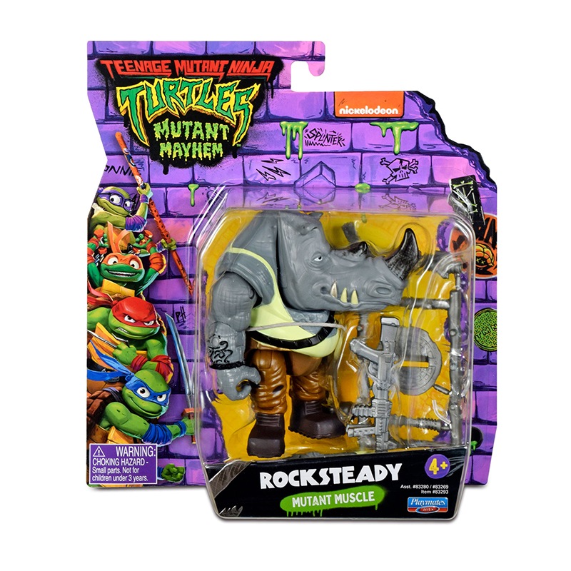 Tartarugas Ninja Figura Básica Rocksteady 7cm - Imagem 1