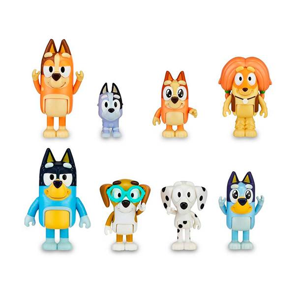 Bluey- Pack 8 Figuras - Imagem 1