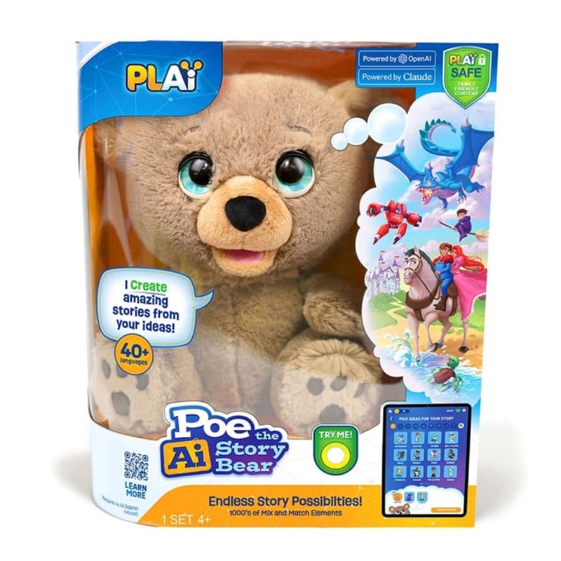 Peluche Oso Poe con Inteligencia Artificial Cuentacuentos - Imagen 1