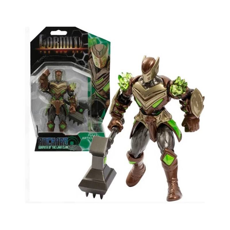 Figura Gormiti Seismic Hamer com Arma 15cm