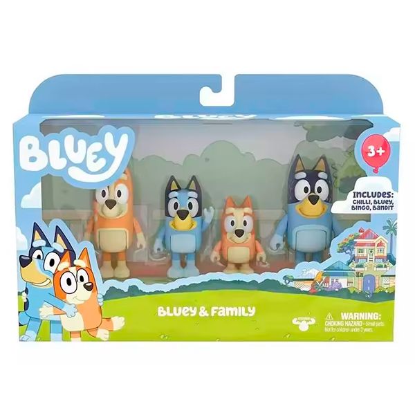 Bluey Pack 4 Figuras Familia - Imatge 1