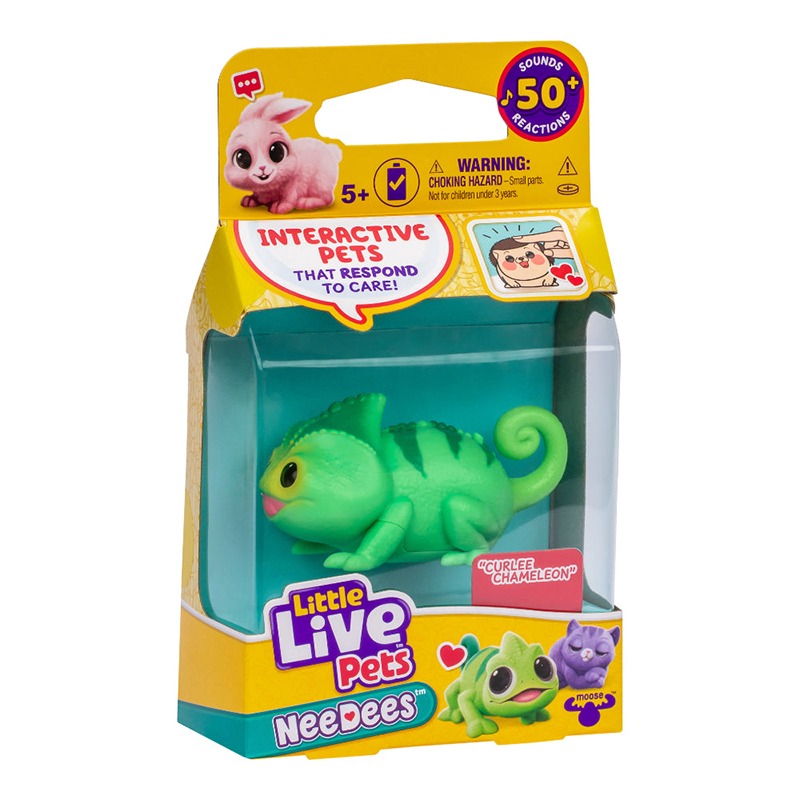 Little Live Pets NeeDees Camaleão Curlee - Imagem 1