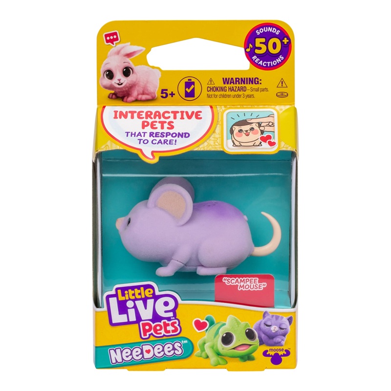 Little Live Pets NeeDees Ratinho Scampee - Imagem 1