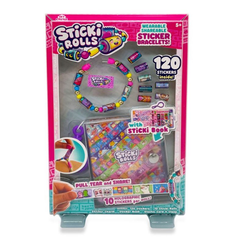 Sticki Rolls Pulseiras com Autocolantes Kawaii