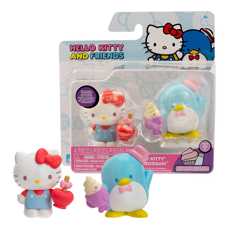 Pack 2 Figuras Hello Kitty com Tuxedosam 5cm