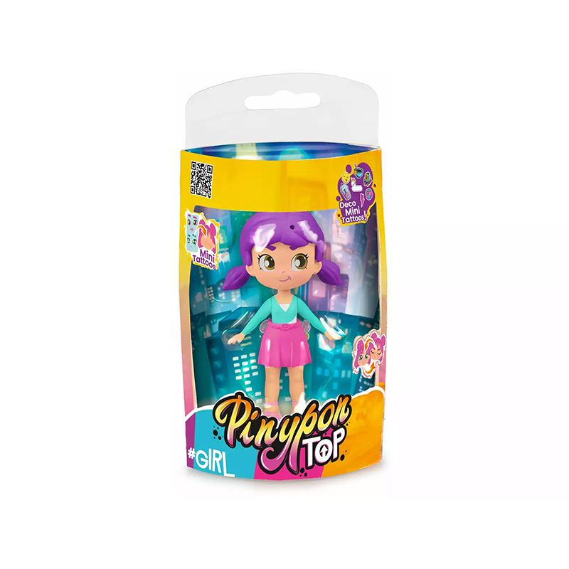Pinypon TOP Girls Figura Cabello Morado