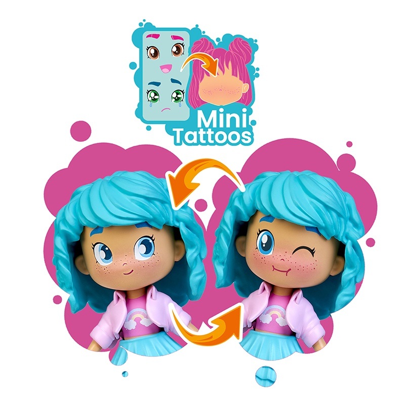 Pinypon TOP Girl Figura Bubble Tea - Imagem 1