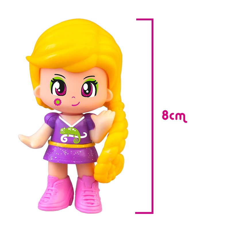 Figura Pinypon Bolsa Lila Rapunzel - Imagem 1
