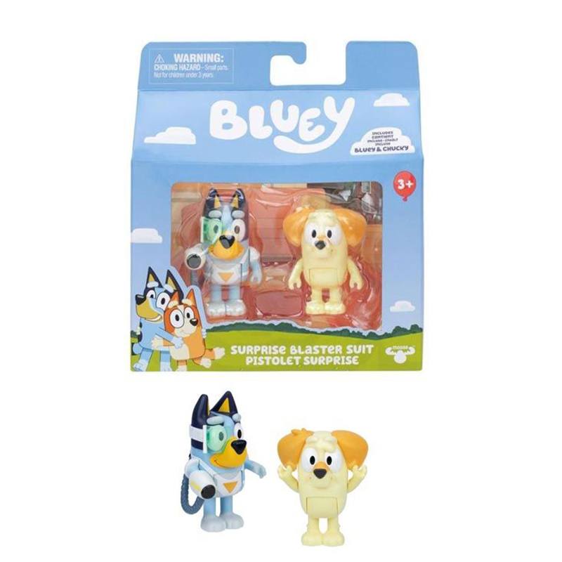 Bluey Pack 2 Figuras Bluey y Chucky