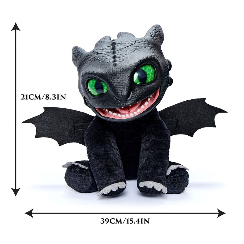 Como Entrenar a tu Dragón - Peluche interactivo Real FX Toothless - Imagen 3