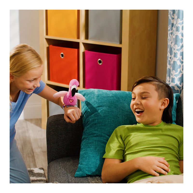 Peluche Pássaro Interativo Happy Yappers - Flamingo - Imagem 1