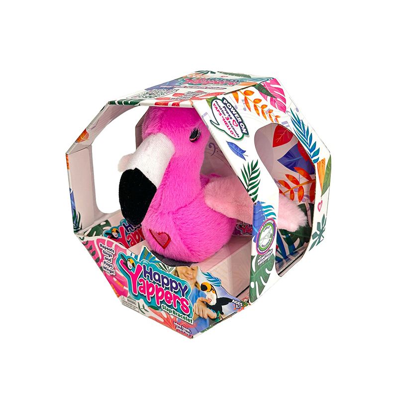 Peluche Pássaro Interativo Happy Yappers - Flamingo - Imagem 3