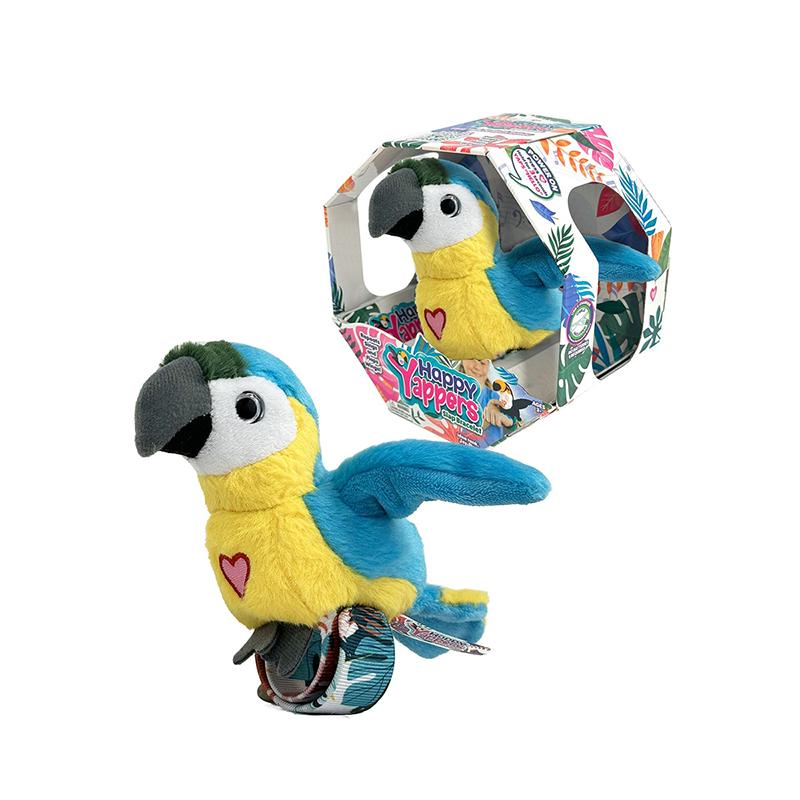 Peluche Pássaro Interativo Happy Yappers - Loro
