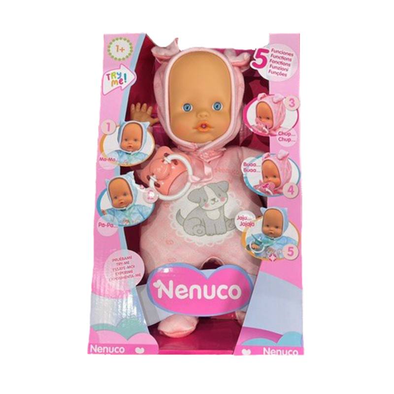 Nenuco Muñeco Blandito 5 Funciones Rosa