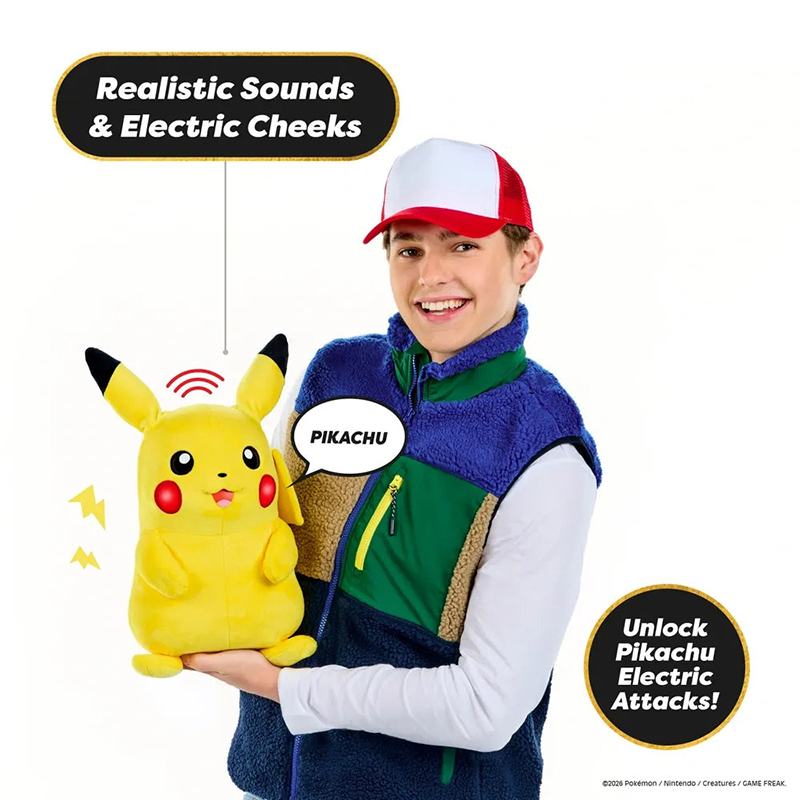 Pokémon Peluche Pikachu Puppetronic RealFX interactivo - Imagen 2