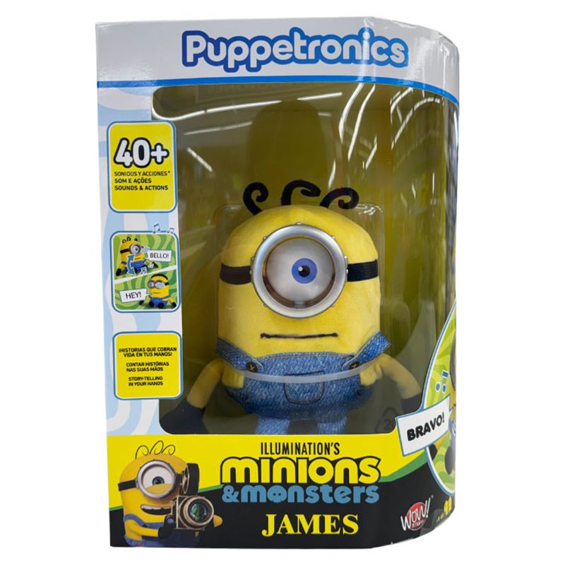 Minions Peluche James Palm Puppetronic interactivo