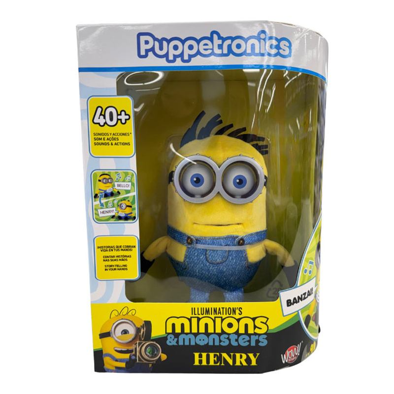 Minions Peluche Henry Palm Puppetronic interactivo