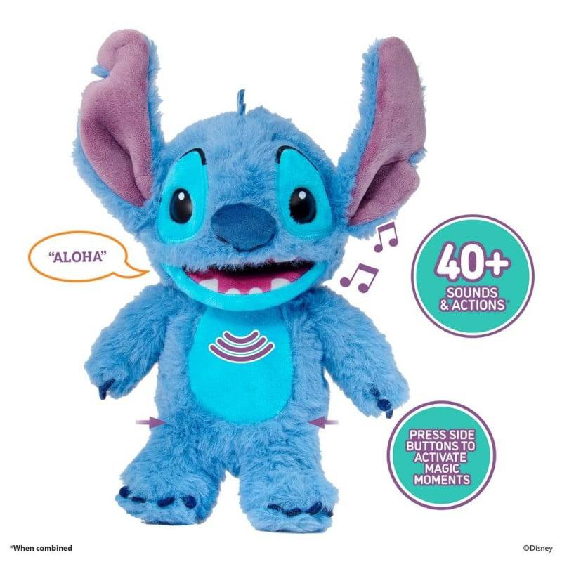 Disney Peluche Stitch Palm Puppetronic interactivo - Imagen 1