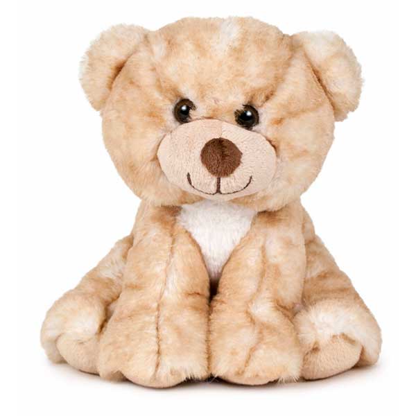 Peluche Infantil Urso Bege Boutique 22cm - Imagem 1