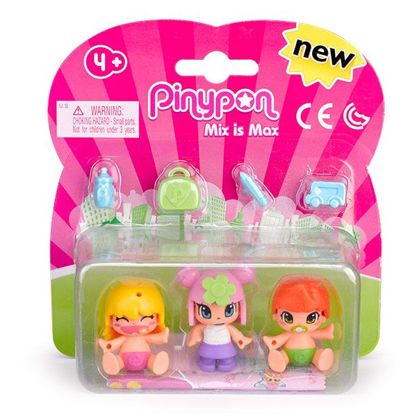 Pinypon Figuras Pack 3 Babies #3 - Imagem 1