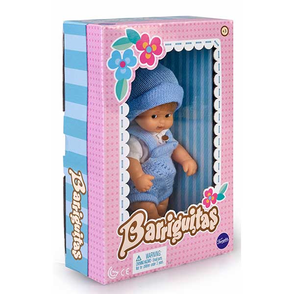 Barriguitas Boneca Bebé Niño Vestido Azul - Imagem 1