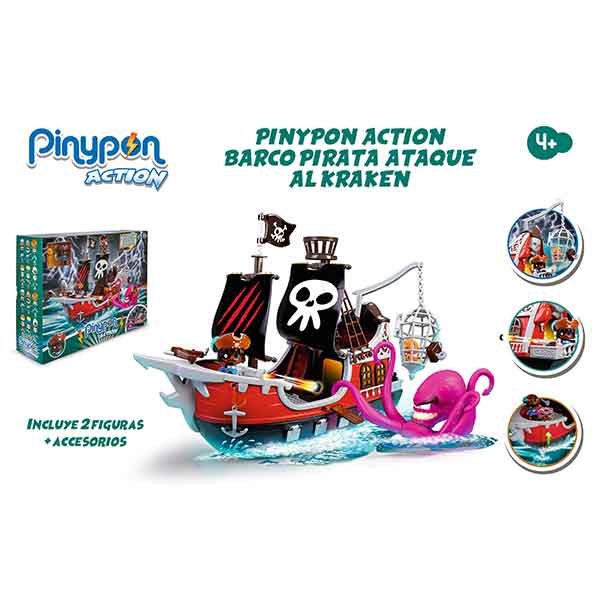 Pinypon Action Barco Pirata - Imagem 1