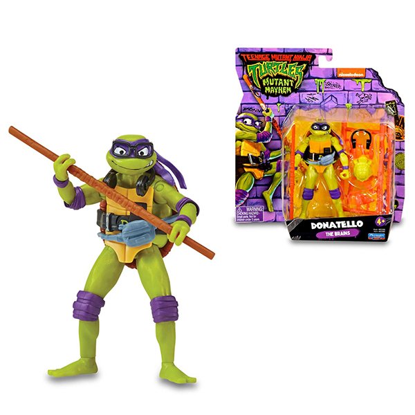 Tartarugas Ninja Figura Donatello Básica TMNT 7cm - Imagem 1