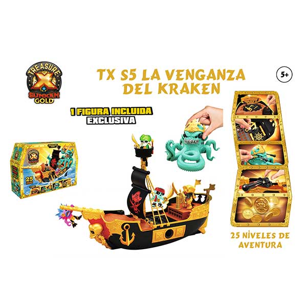 Treasure X Barco Pirata La Venganza del Kraken S5 - Imagen 3
