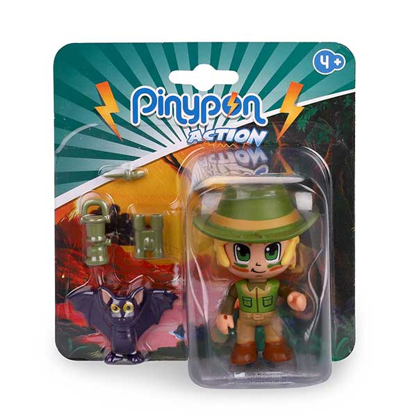 Pinypon Action Wild Figura con Murciélago - Imagen 1