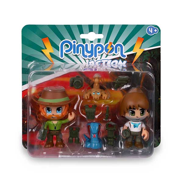 Pinypon Action Wild Pack 2 Figuras e Animais - Imagem 1