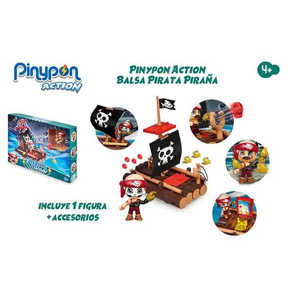 Pinypon Action Balsa Piratas - Imagen 3