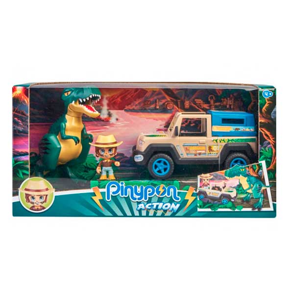 Pinypon Action Wild Pick-up con Figura Dinosaurio - Imagen 1