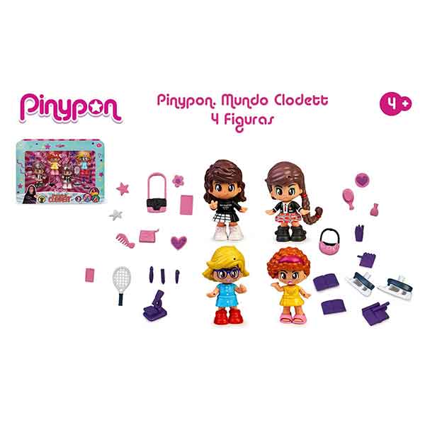Pinypon Pack 4 Figures World of Clodett - Imagem 2