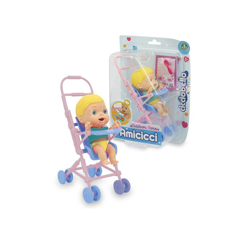 Amicicci Muñeco con Cochecito Stroller - Imagen 1