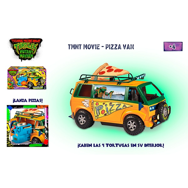 Tortugas Ninja Furgoneta Pizza Van TMNT Movie - Imagen 5
