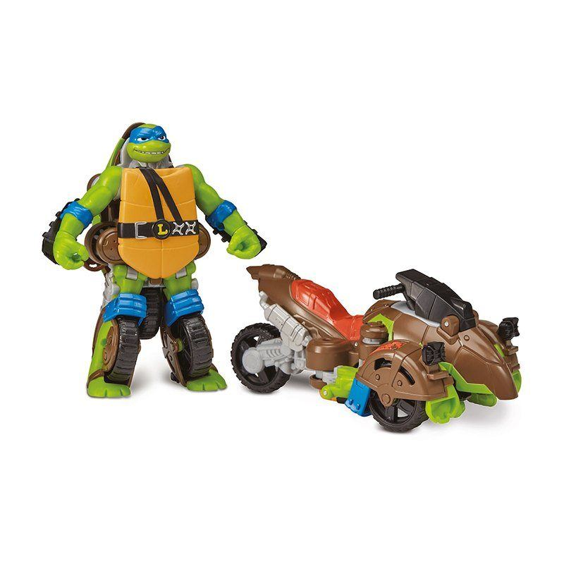 Tartarugas Ninja - Figura Leonardo transformável em veículo - Imagem 1