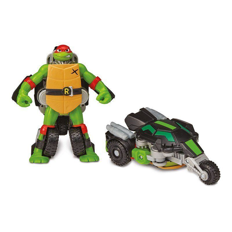 Tartarugas Ninja - Figura Raphael transformável em veículo - Imagem 1