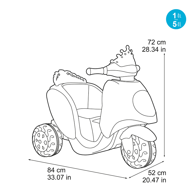 Feber Scooty Little Princess 6 Voltios - Imagen 2