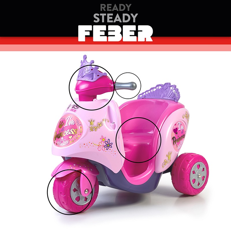 Feber Scooty Little Princess 6 Voltios - Imagen 4