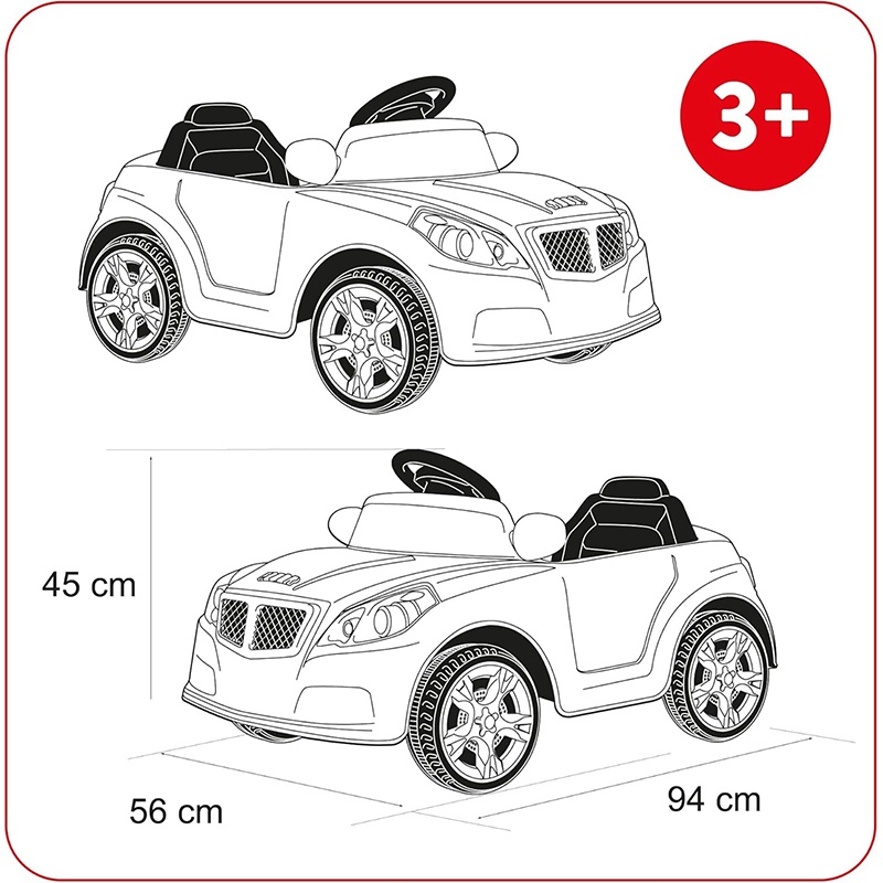 Feber Coche Twinkle Car 12V con RC Azul - Imagen 4