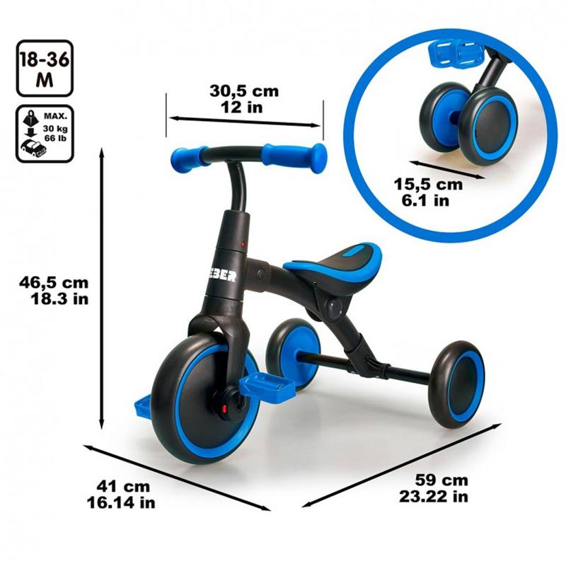 Feber Bicicleta Infantil Evolutive Bike 2en1 - Imagen 4