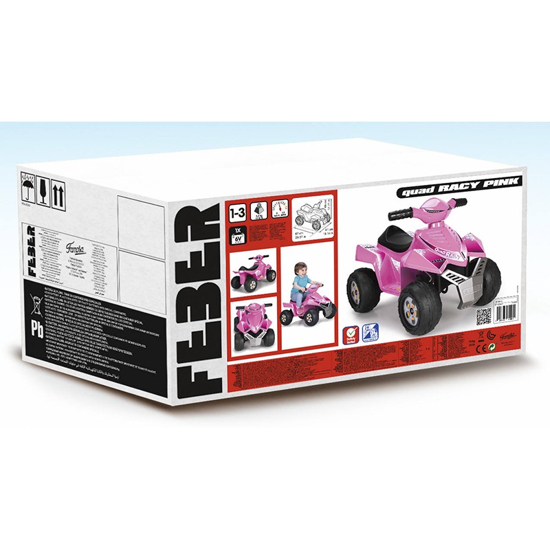 Feber Quad infantil Racy 6 Voltios Rosa - Imagen 4