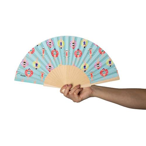 Abanico Fisura Swimmers Turquesa - Imagen 1